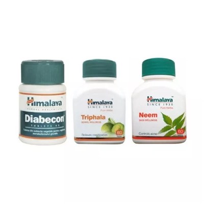Набор Диабекон, Трифала, Ним (3 шт x 60 таб), Diabecon, Triphala, Neem Set, произв. Himalaya