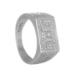 Перстень с фианитами ТФКЕ.124ФТ-