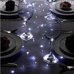 УЦЕНКА НИТЬ ROSA. "МИШУРА" IP20, 5 м, Н.С. LED(1608)-100-5V, USB, фиксинг, БЕЛЫЙ