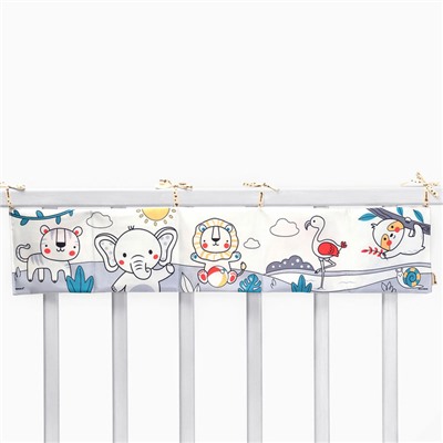 Бортик на кроватку Крошка Я «Baby time», 14×70 см