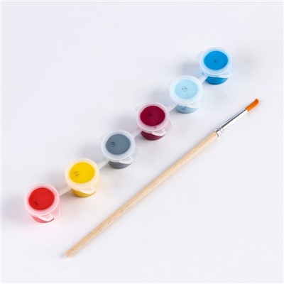 Картина по номерам для детей «Тачка в мегаполисе», 15×15 см