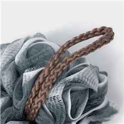 Мочалка для тела Доляна «Градиент», 40 г, серая