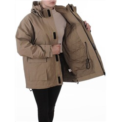3097 DK. BEIGE Куртка демисезонная женская (100 гр. холлофайбер)