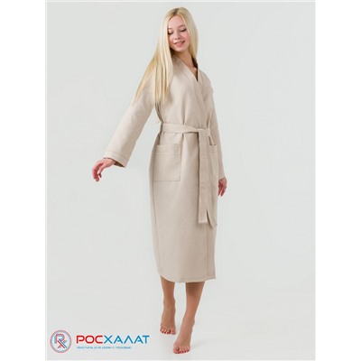 Женский вафельный халат с планкой В-02 (31)