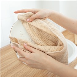 Полотенце SL HOME Linen, бежевое, 38×65 см, лён 29%, хлопок 71%, плотность 215 г/м²