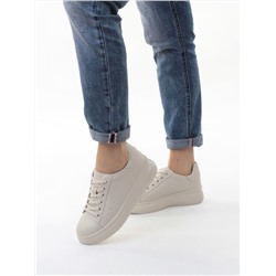 03-YC151-3 LT. BEIGE Кеды женские (натуральная кожа)