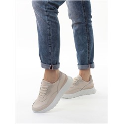 03-YJ428-1 BEIGE Кроссовки женские (натуральная кожа)