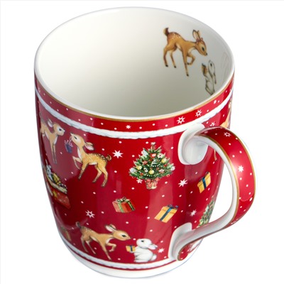 КРУЖКА LEFARD "С НОВЫМ ГОДОМ!" 300 МЛ КРАСНАЯ (КОР=36ШТ.)