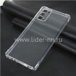 Задняя панель для Samsung Galaxy  Note 20 Силикон  прозрачная Противоударная (пакет)