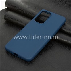 Задняя панель для Samsung Galaxy  A33 Силикон матовый (синяя)