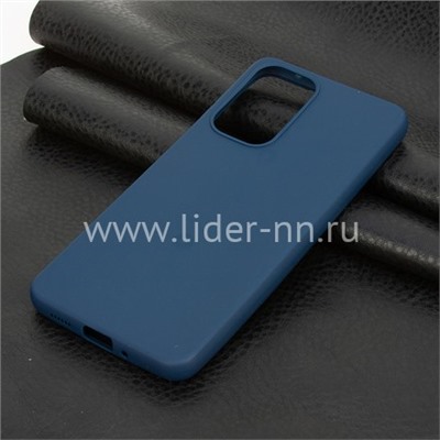 Задняя панель для Samsung Galaxy  A33 Силикон матовый (синяя)