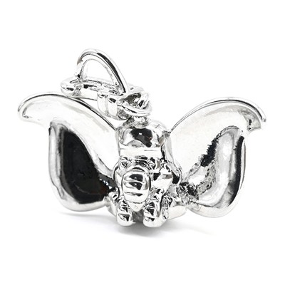 Подвеска Слоник 15*19мм, серебристая