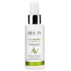 ARAVIA Laboratories Успокаивающий Крем с ниацинамидом ACNE BALANCE CREAM SPF 20 100 мл арт 083