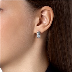 Серьги частичное чернение серебро 925*