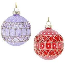 GAEM Набор из 12шт Украшение новогоднее "Шар", D 7.5 см, L34 W25 H9 см