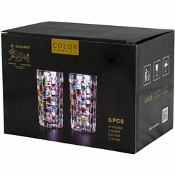 589-018 Набор из 6 стаканов 310мл в под.уп.(х8)Стекло