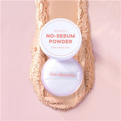 One-day's You Себорегулирующая пудра для лица с матирующим эффектом / Peach No-sebum Powder, персиковый, 4 г
