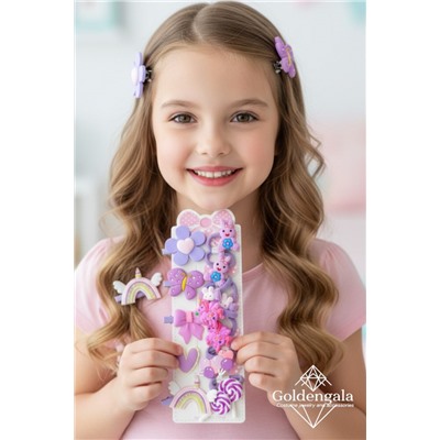 Набор аксессуаров для волос (уточки 5 шт + резинки 10 шт) Арт НД11 тип 4