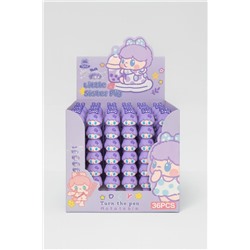 Ручка гелевая "Little sister pig", purple, шоу-бокс 36 шт.