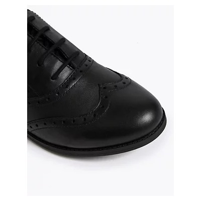 Kids’ Leather Lace-up Brogues School Shoes (13 Small - 7 Large)