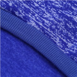 Свитер меланжевый, размер M (ДС 23 ОШ 28, ОГ 37 см), синий