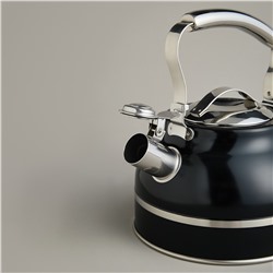 ЧАЙНИК AGNESS СО СВИСТКОМ 2,7Л, ТЕРМОАККУМУЛИРУЮЩЕЕ ДНО, 304 СТАЛЬ,  ИНДУКЦИЯ