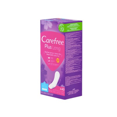 Carefree Slipeinlage Plus Long mit Frischeduft, 40 St, Карефри Прокладки ежедневные удлиненные Плюс с ароматом, 40 шт, 2 упаковки (80 шт)