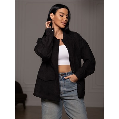 Женский бомбер мод.2167 / Черный