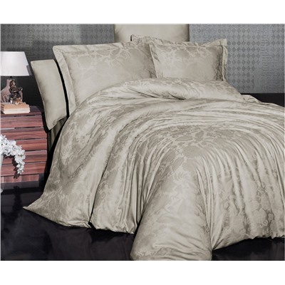 Сатиновое Постельное Белье Евро 2 сп. JACQUARD SATEN First Choice