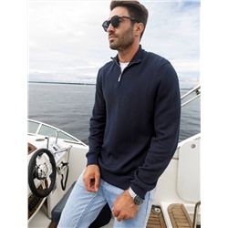 Джемпер двуслойной вязки из мягкой пряжи с хлопком