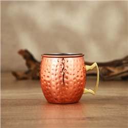 Кружка «Московский мул», 500 мл, толщина 0.8 мм, нержавеющая сталь, медная