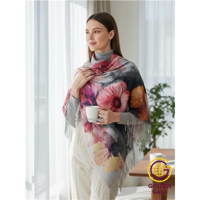 Платок теплый кашемировый с 3D принтом Арт 2591П/04