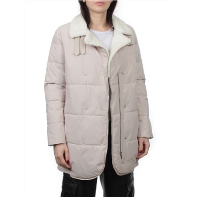 S24-236 BEIGE Куртка демисезонная женская (100 гр. холлофайбер)