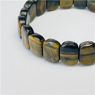 Радуга Самоцветов Браслет из Тигрового и Соколиного глаза