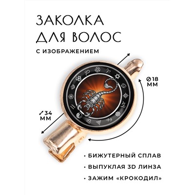 HZF-0205 Заколка Скорпион