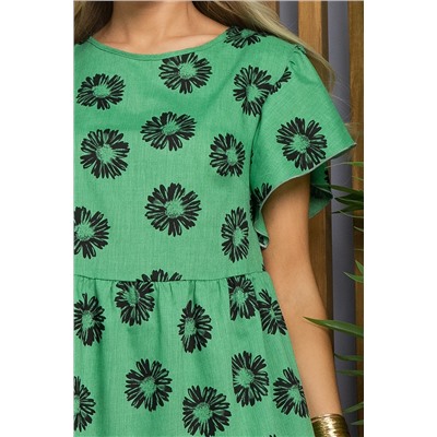 Платье Ветер перемен (зеленое) П13426-12М