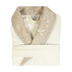 Халат Велюровый Женский (M) Ayliz Krem Bayan Bornoz Medium - EcoCotton