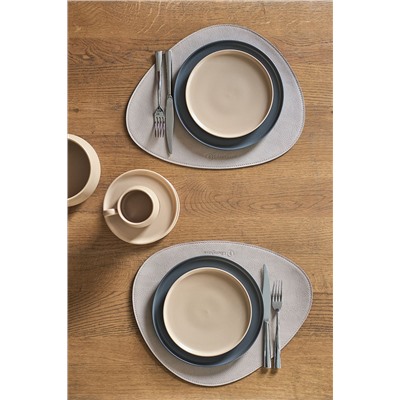 Набор из 2-х двухсторонних сервировочных салфеток Drop, 33х41 см, шоколадный/бежевый