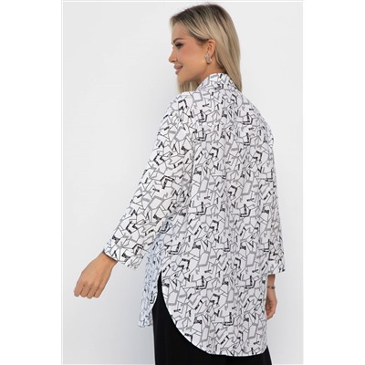 Блуза Твой стиль (черно-белая) Б13793-3М