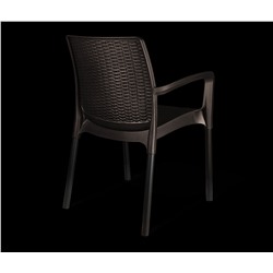 Стул SHT-ST68/S424
                        черно-коричневый / черный муар (ps)