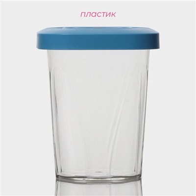 Банки для хранения с вакуумом Доляна, набор 3 шт., 380 мл, 750 мл, 1.3 л, насос, пластик, прозрачные