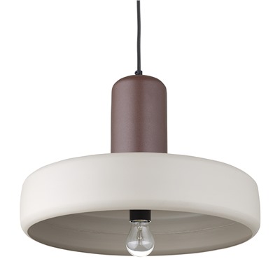 Светильник подвесной Juko, Ø42х31 см, вишневый/бежевый