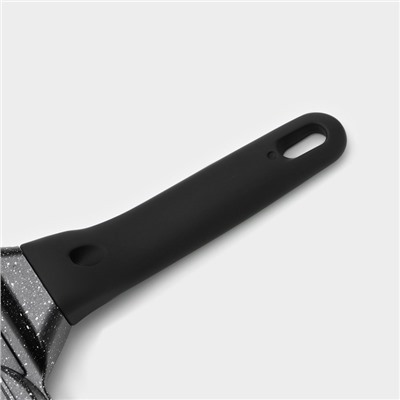 Сковорода-гриль Доляна «Моно», d=18 см, индукция, литой алюминий, чёрная