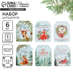 Шильдик новогодний на подарок «Верь в чудеса», набор 6 штук, 16 х 24 см