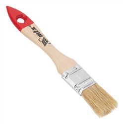 Кисть плоская "Стандарт" 1" (25 мм) натуральная щетина, деревянная ручка MTX