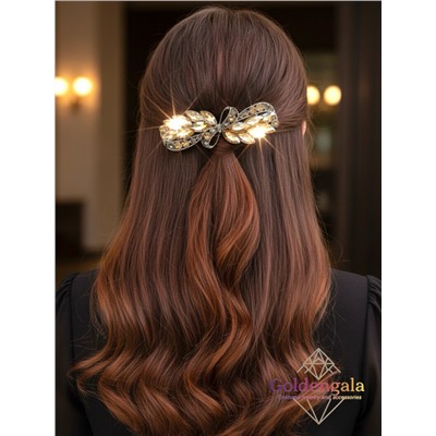 Заколка автомат для волос с кристаллами «Блеск элегантности» ЭЛЗ7/05