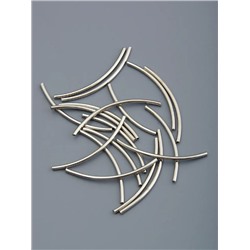 Фурнитура трубочка вставка металлическая 10 штук