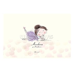 Альбом для рисования 20л. А4 Скрепка S Маленькие балеринки