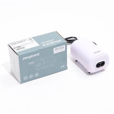 Компрессор для аквариума JINGYE YE-921, бесшумный, с регулировкой мощности, 2x3,4 л/мин, 3Вт
