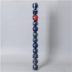 Ёлочные игрушки «Сильва», шары новогодние, d=6 см, набор 12 шт., синий